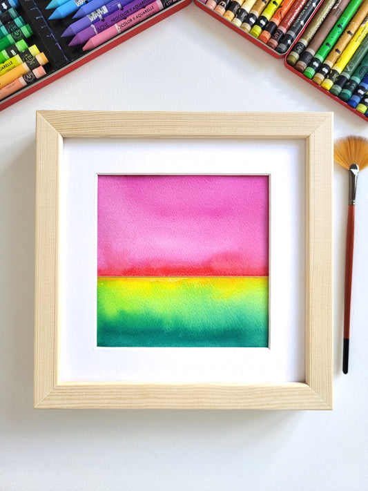 "Golden Horizon XLVII" - 20 x 20 cm