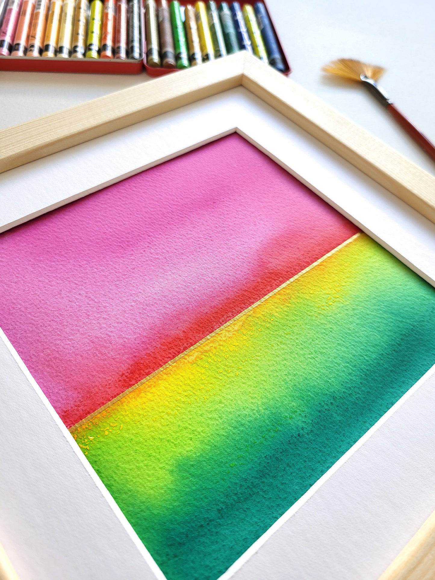 "Golden Horizon XLVII" - 20 x 20 cm