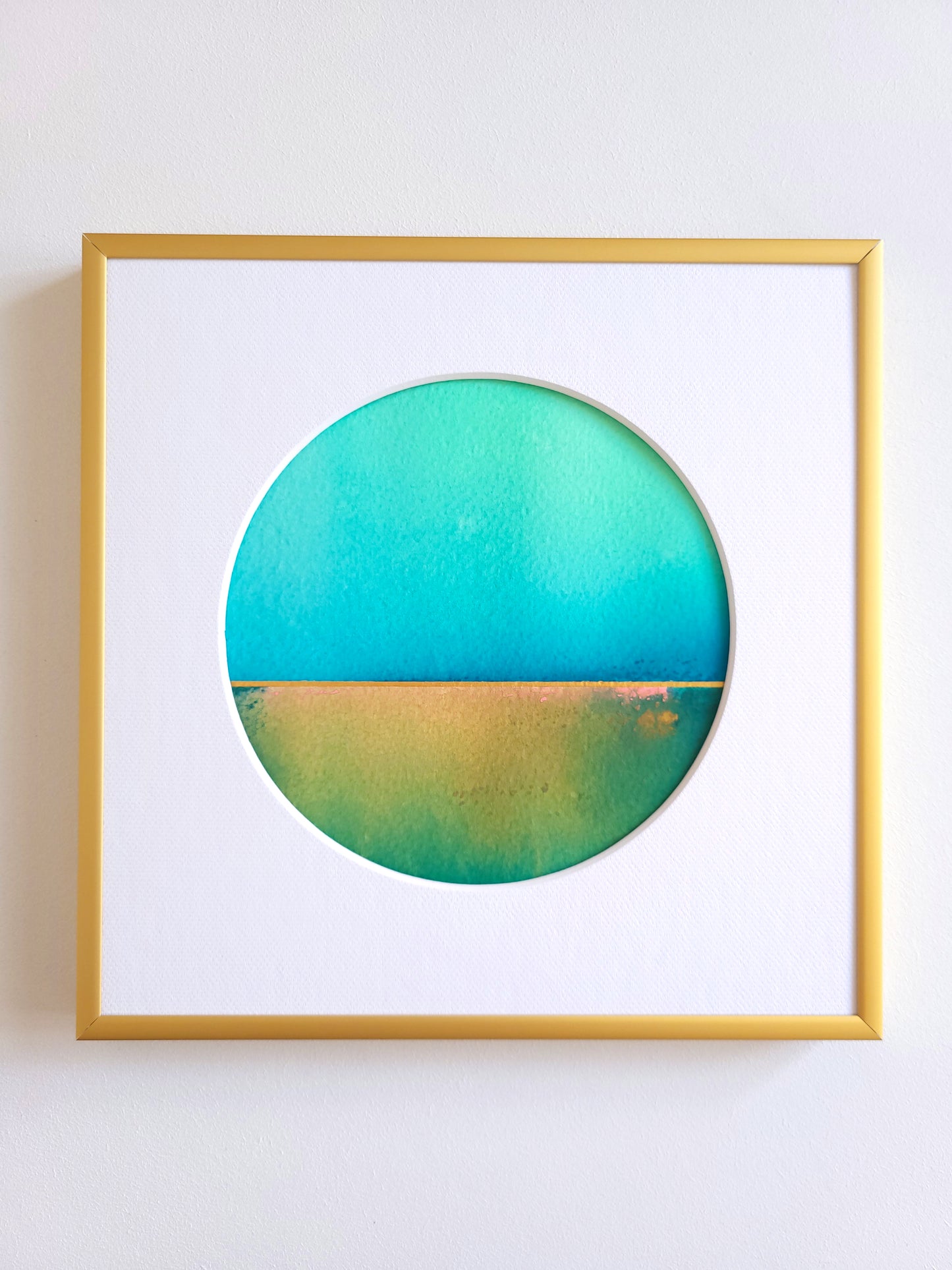 "Golden Horizon LIX" - 20 x 20 cm