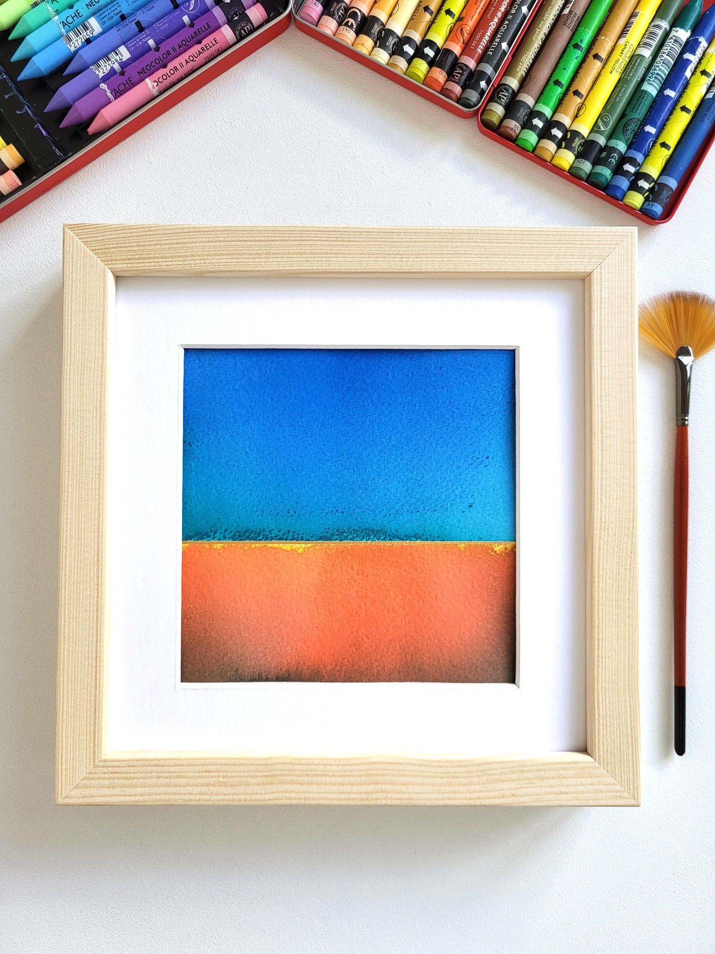 "Golden Horizon XLIX" - 20 x 20 cm