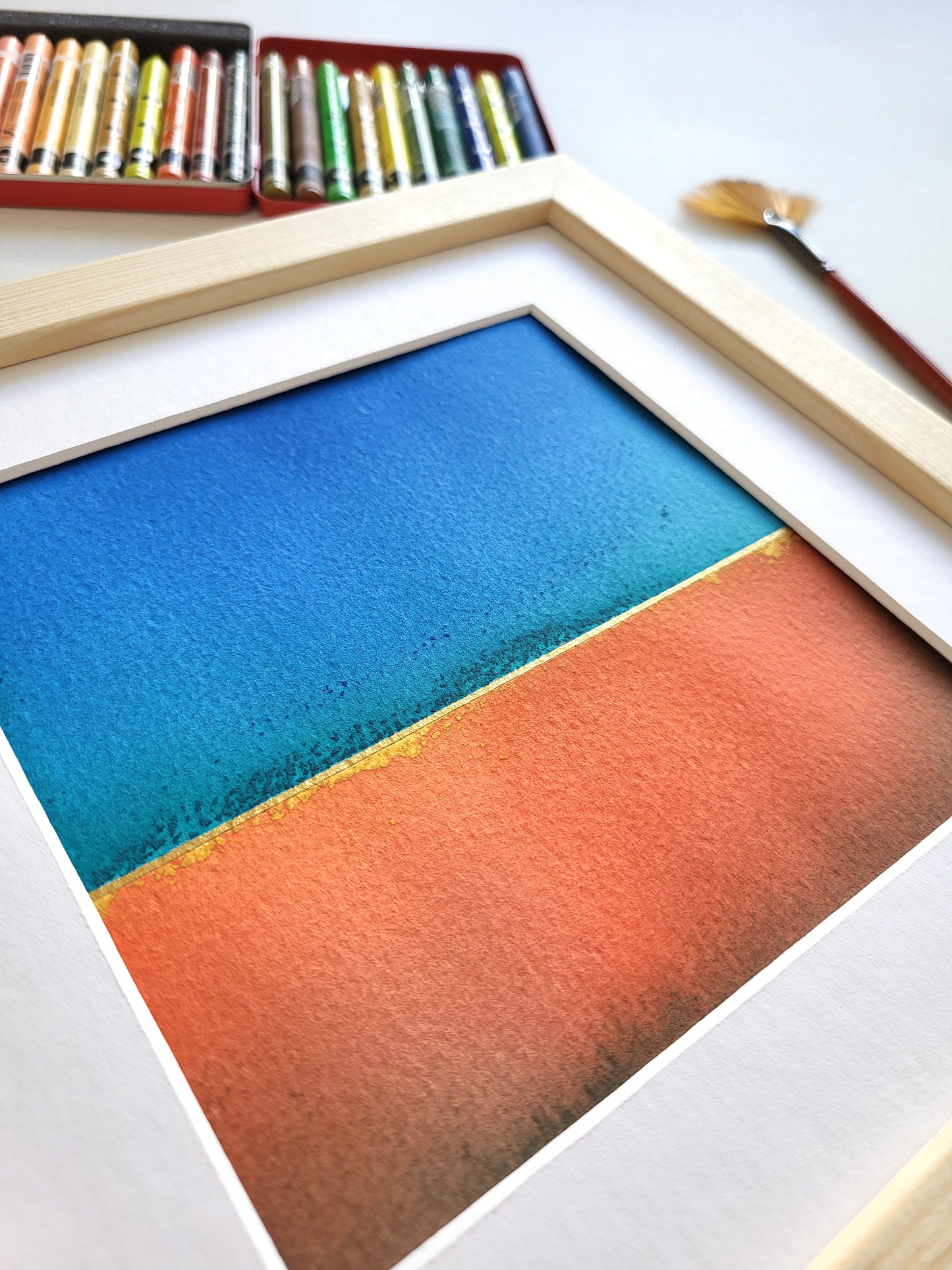 "Golden Horizon XLIX" - 20 x 20 cm