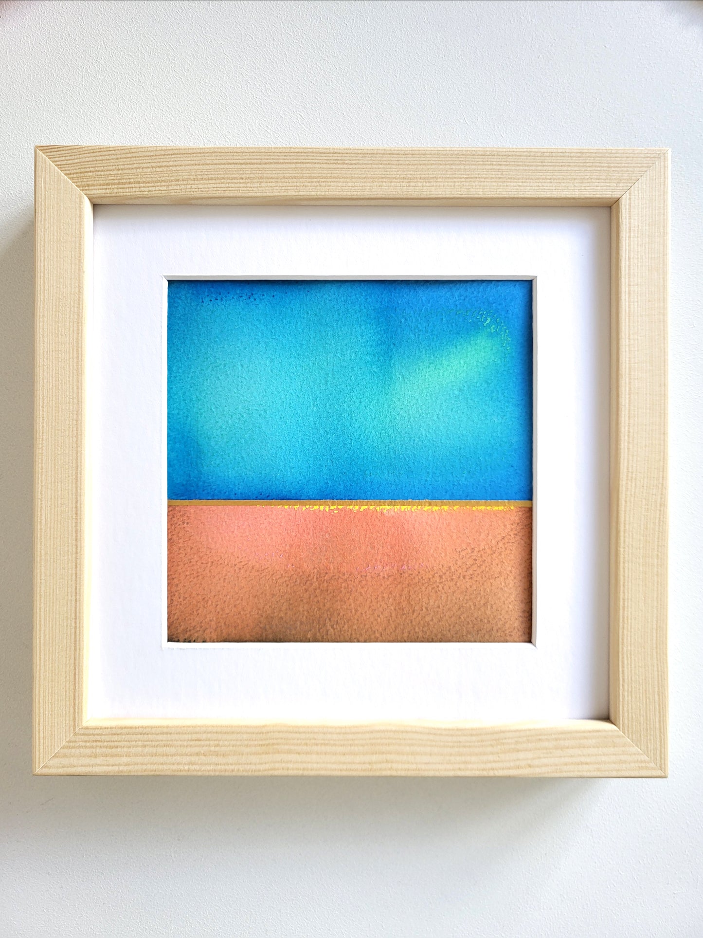 "Golden Horizon L" - 20 x 20 cm