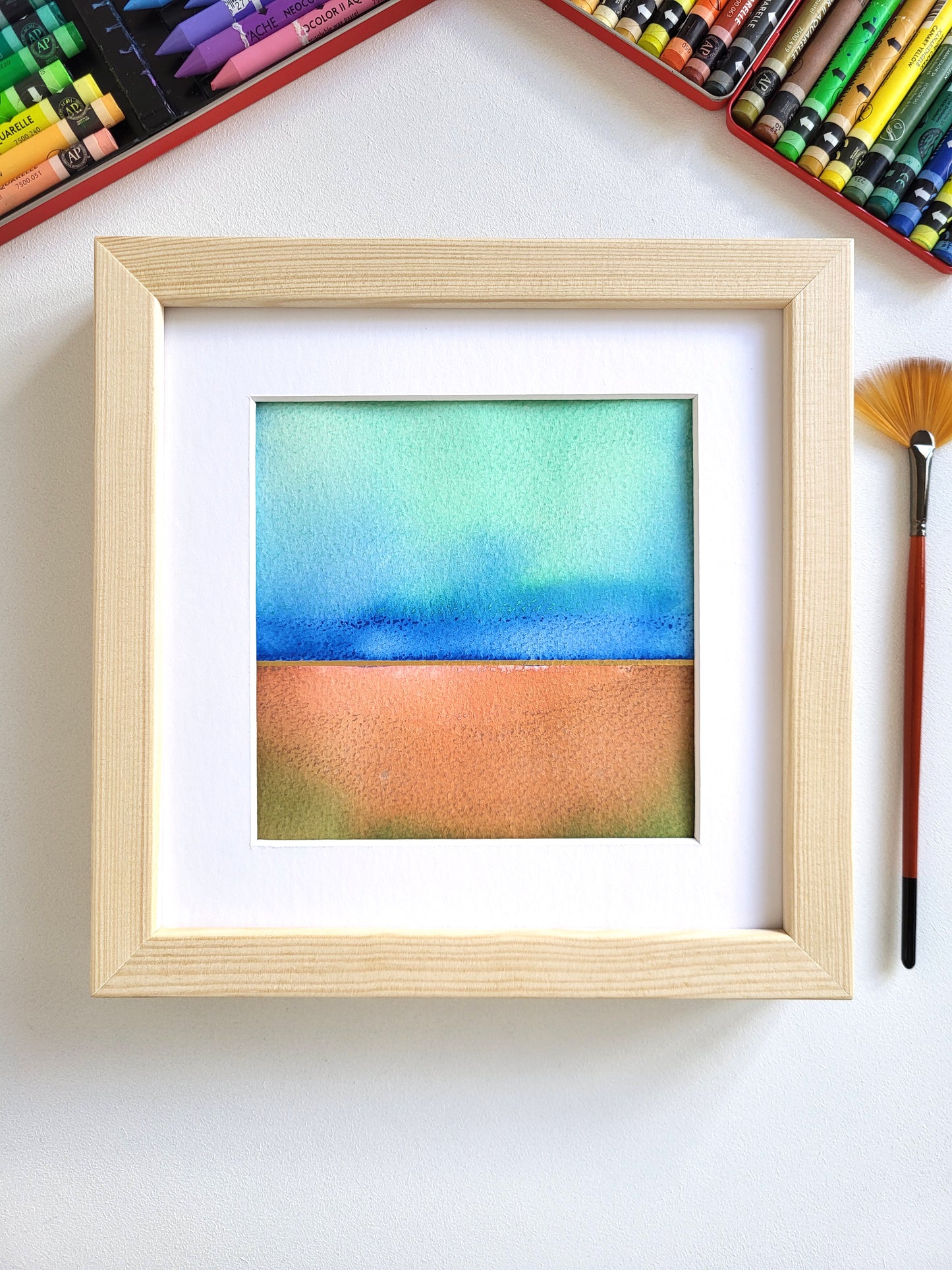 "Golden Horizon LI" - 20 x 20 cm
