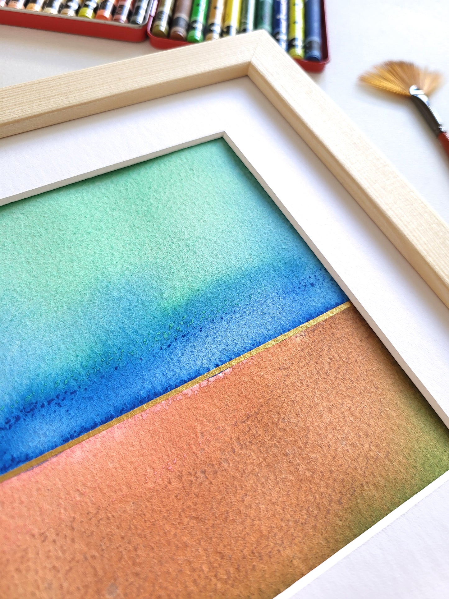 "Golden Horizon LI" - 20 x 20 cm