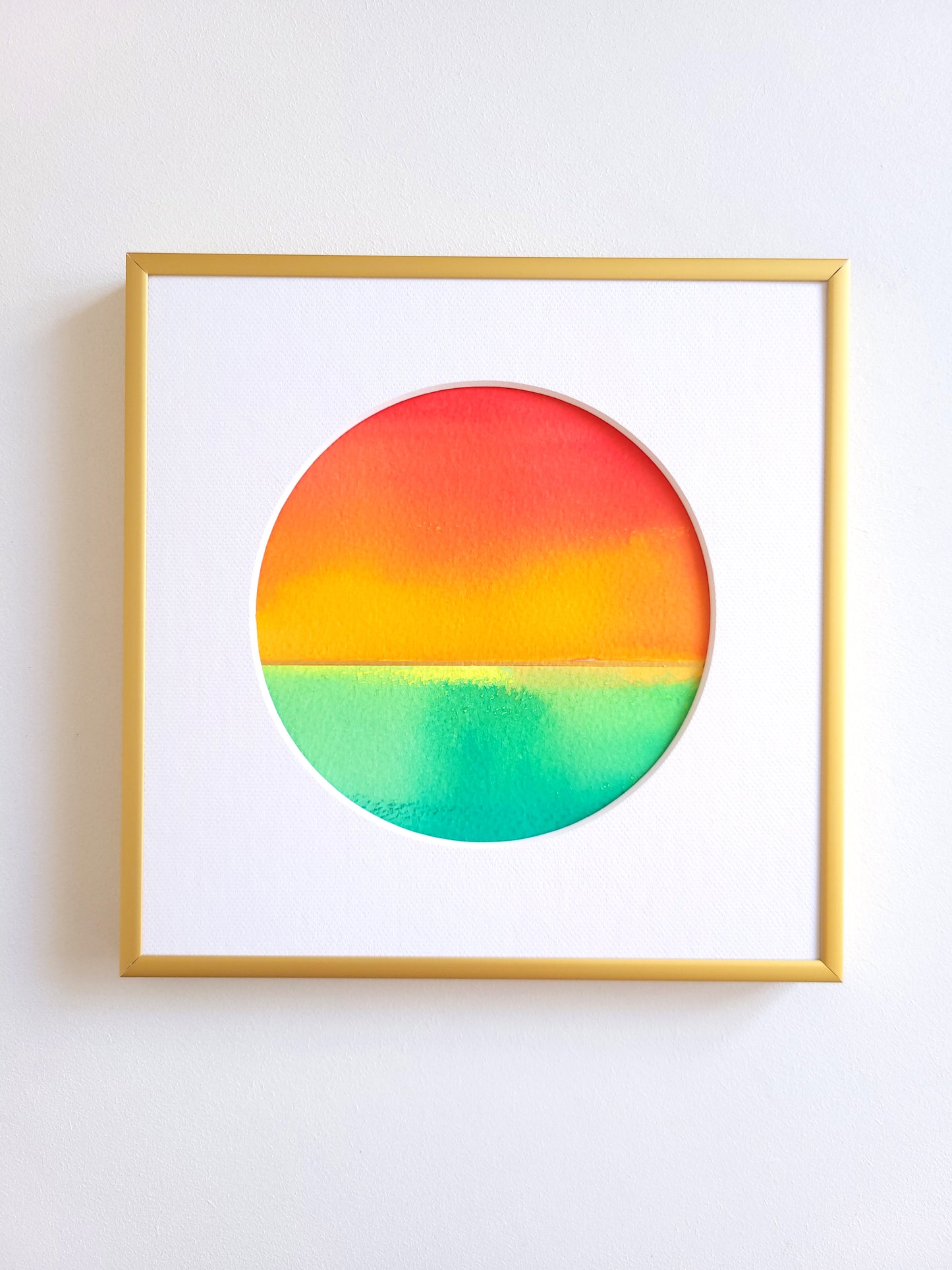 "Golden Horizon LXII" - 20 x 20 cm