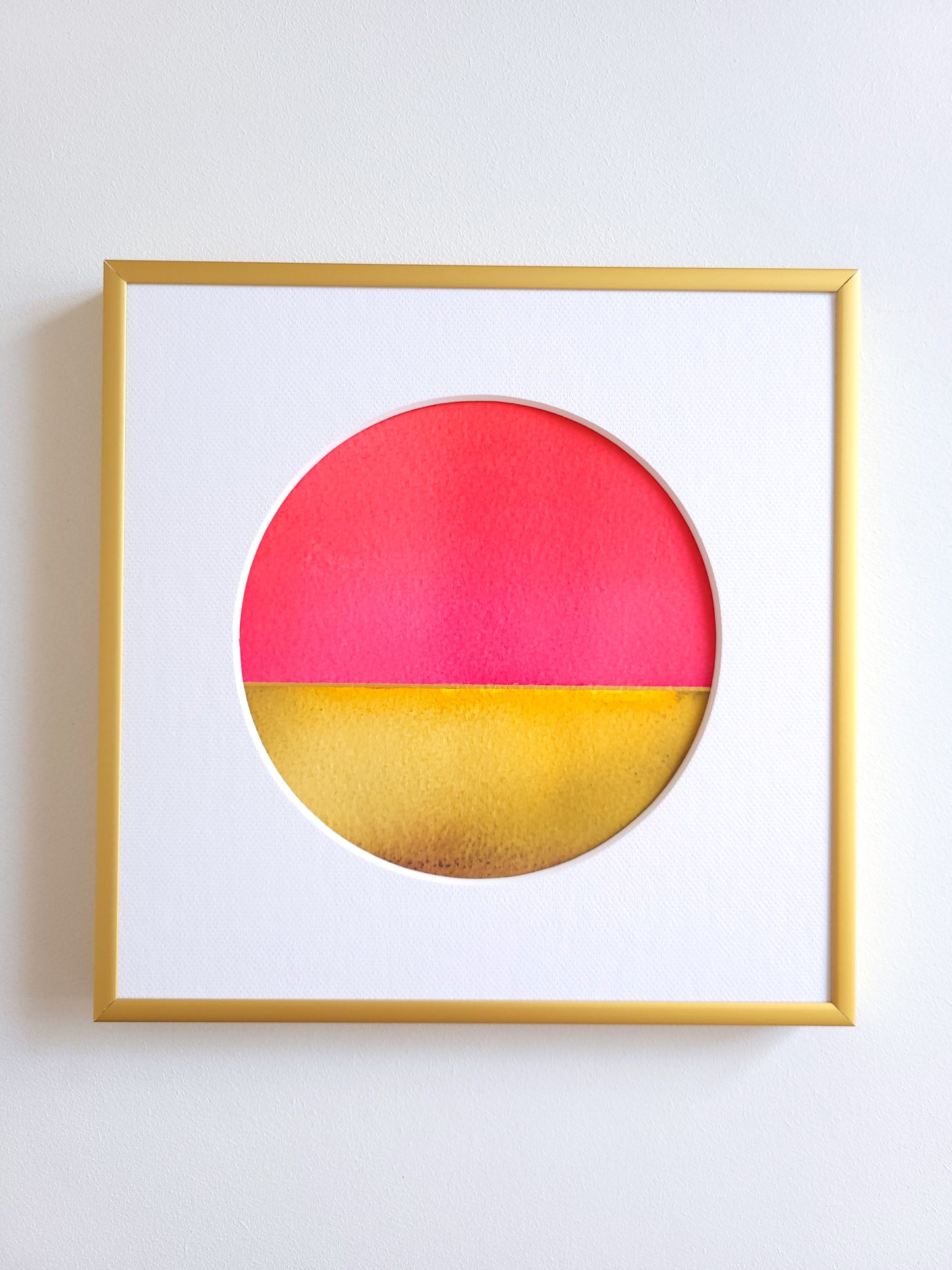 "Golden Horizon LXVI" - 20 x 20 cm