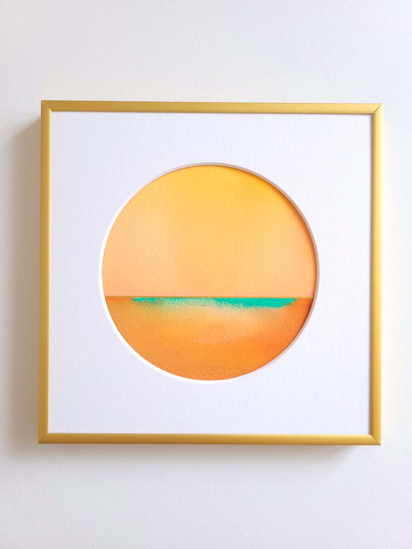 "Golden Horizon LXVII" - 20 x 20 cm