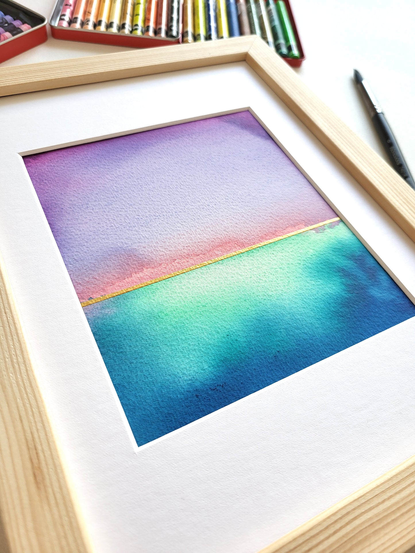 "Golden Horizon III" - 18 x 24 cm