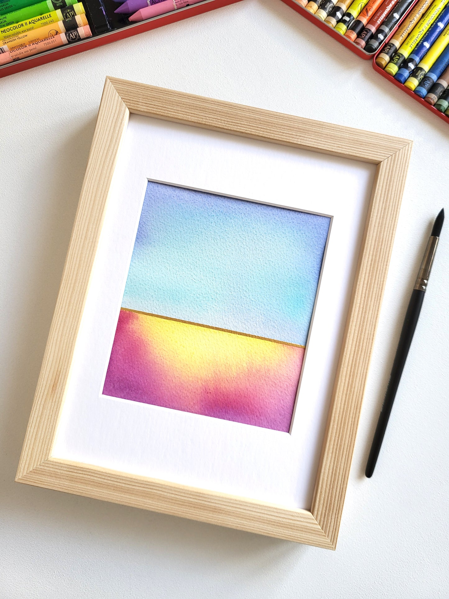 "Golden Horizon IV" - 18 x 24 cm