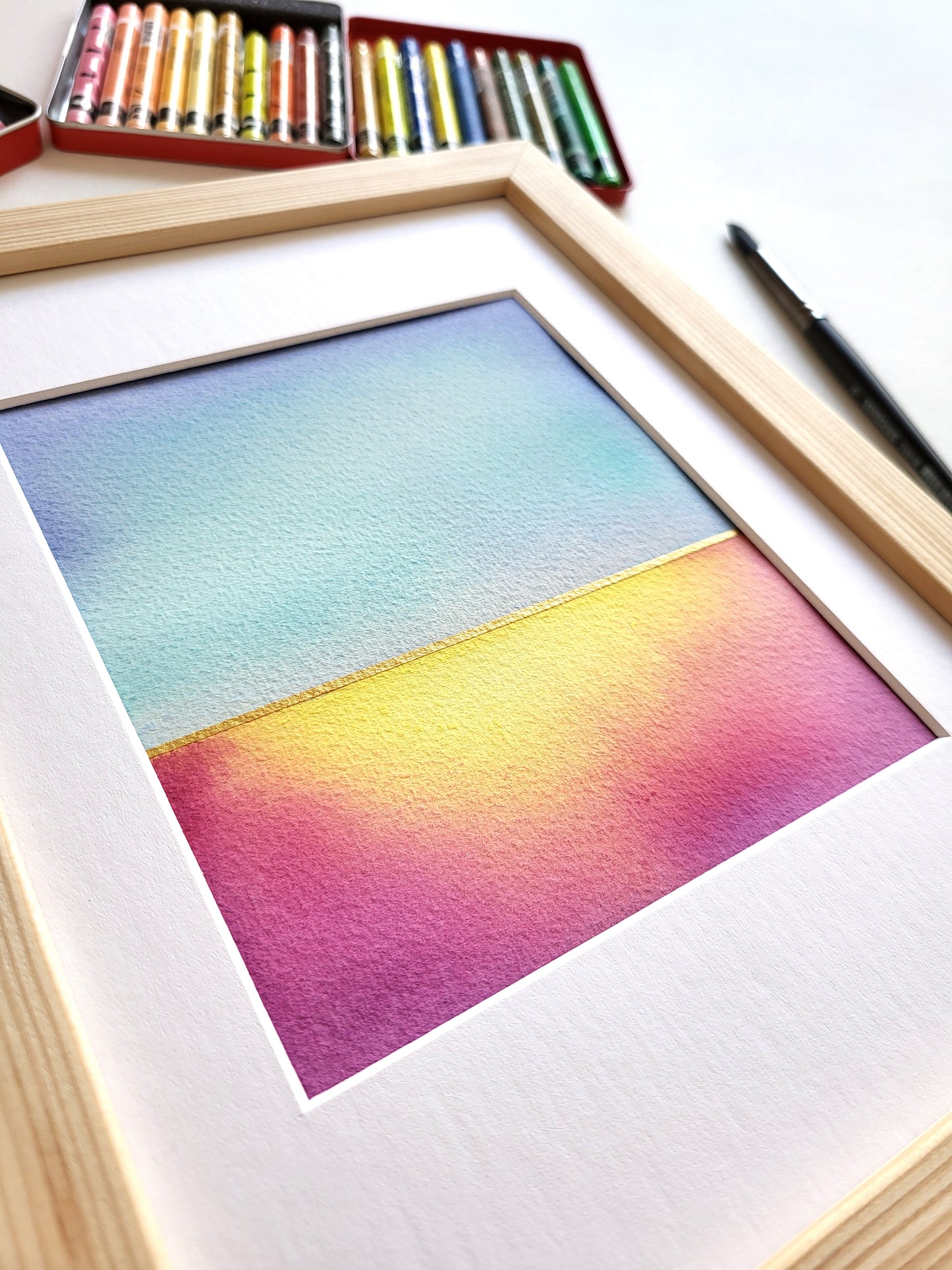 "Golden Horizon IV" - 18 x 24 cm