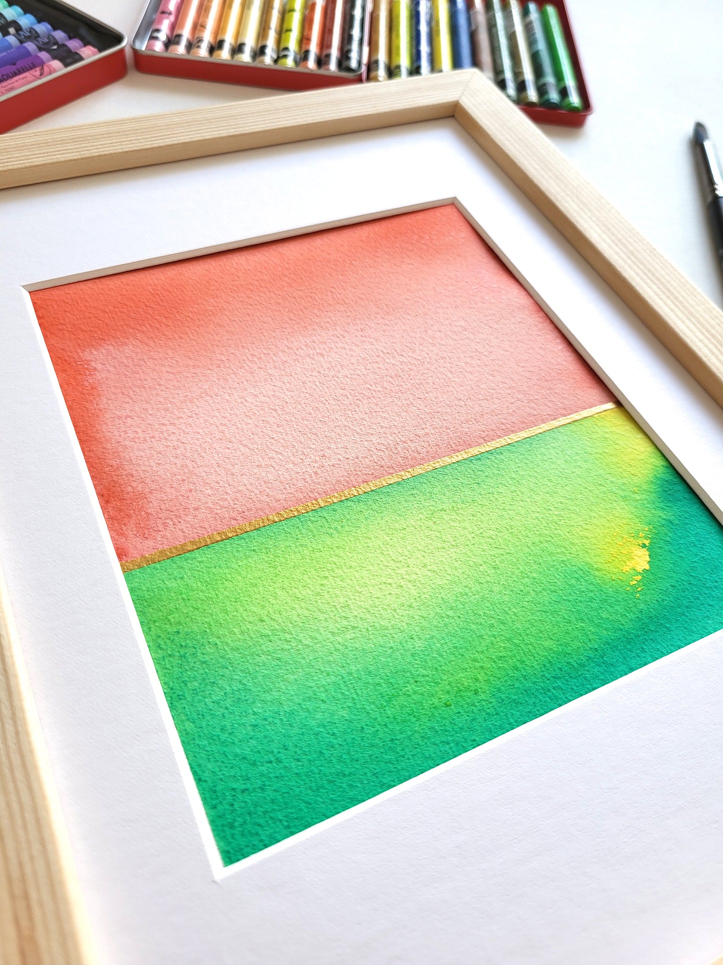 "Golden Horizon V" - 18 x 24 cm