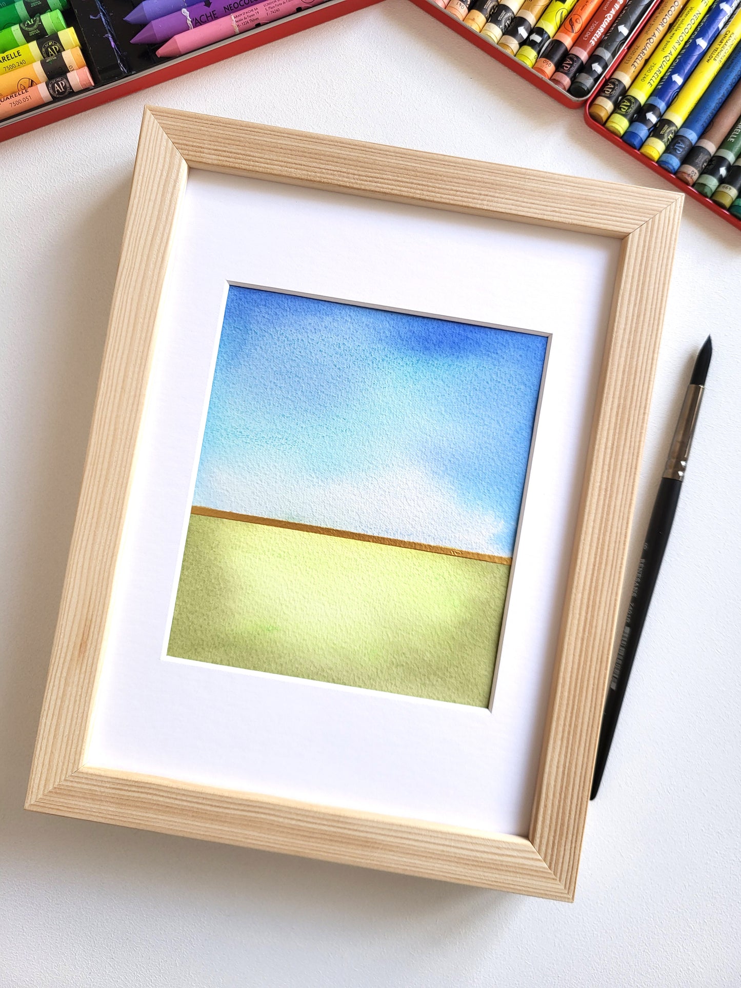 "Golden Horizon VI" - 18 x 24 cm