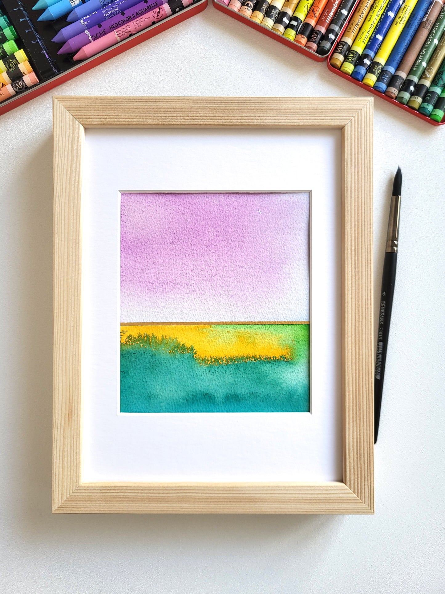 "Golden Horizon X" - 18 x 24 cm