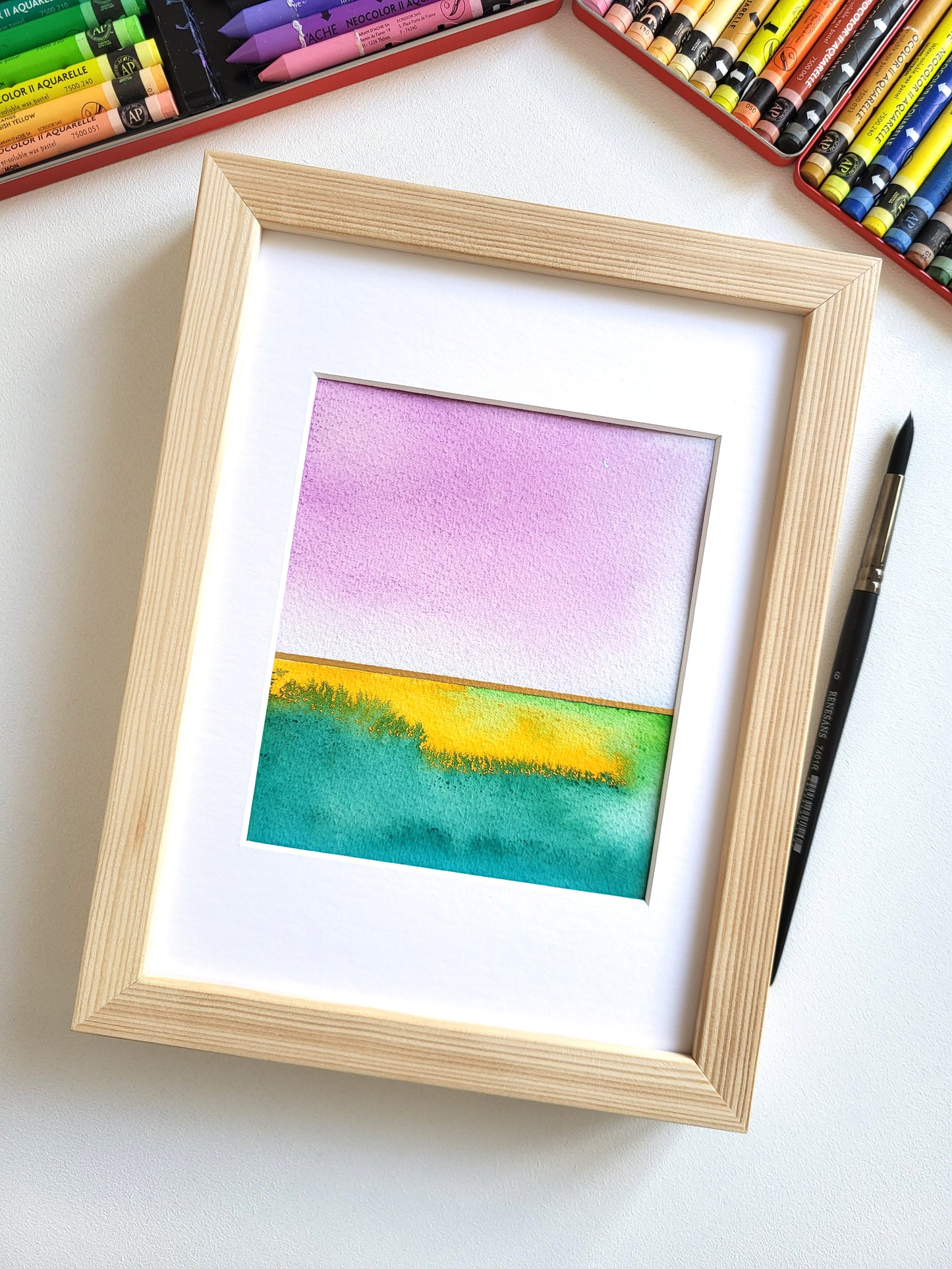 "Golden Horizon X" - 18 x 24 cm