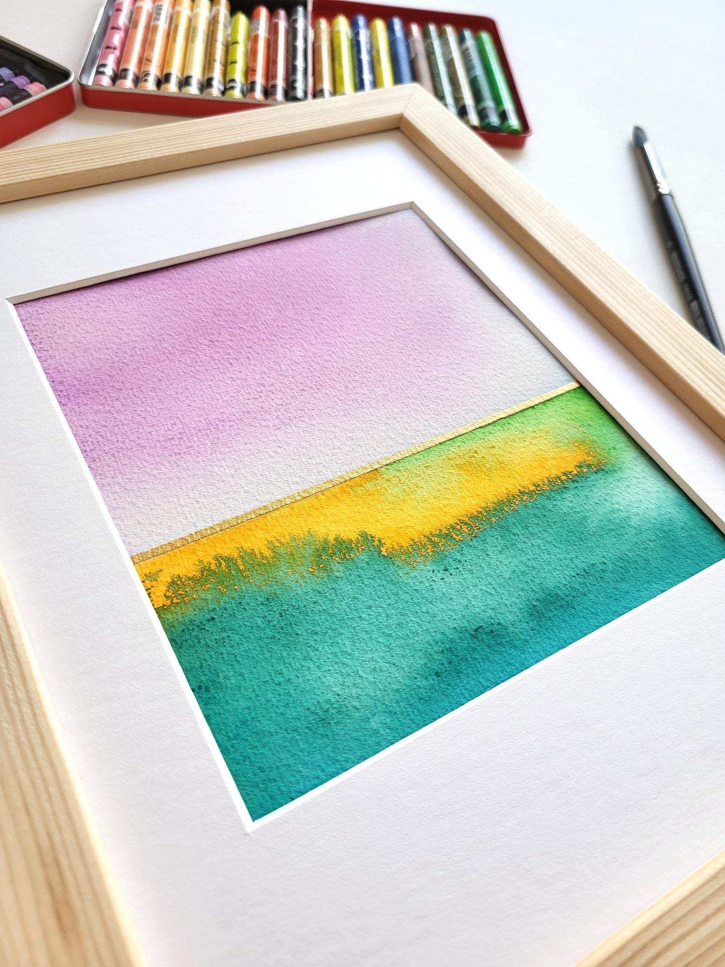 "Golden Horizon X" - 18 x 24 cm