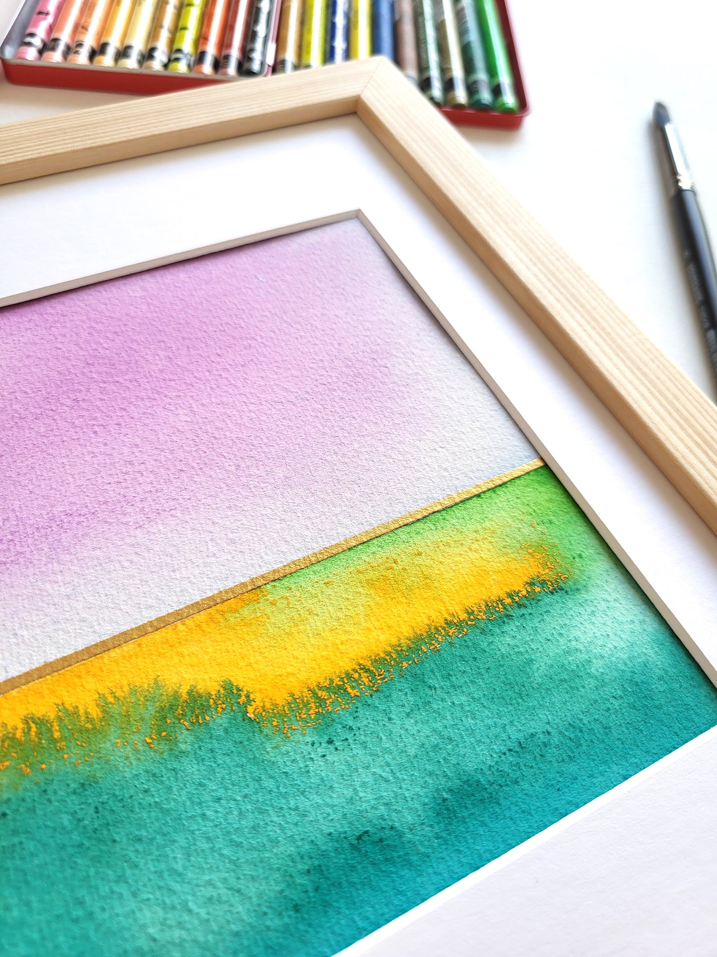 "Golden Horizon X" - 18 x 24 cm