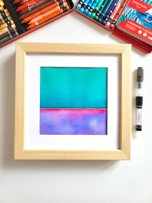 "Golden Horizon LIII" - 20 x 20 cm