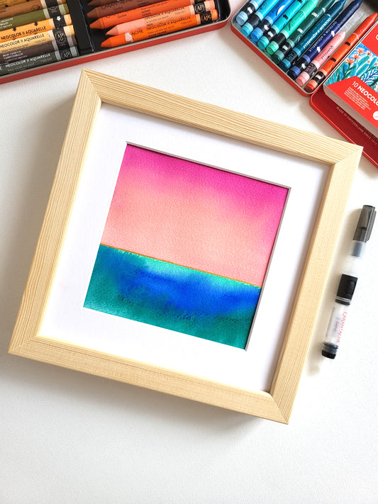 "Golden Horizon LIV" - 20 x 20 cm