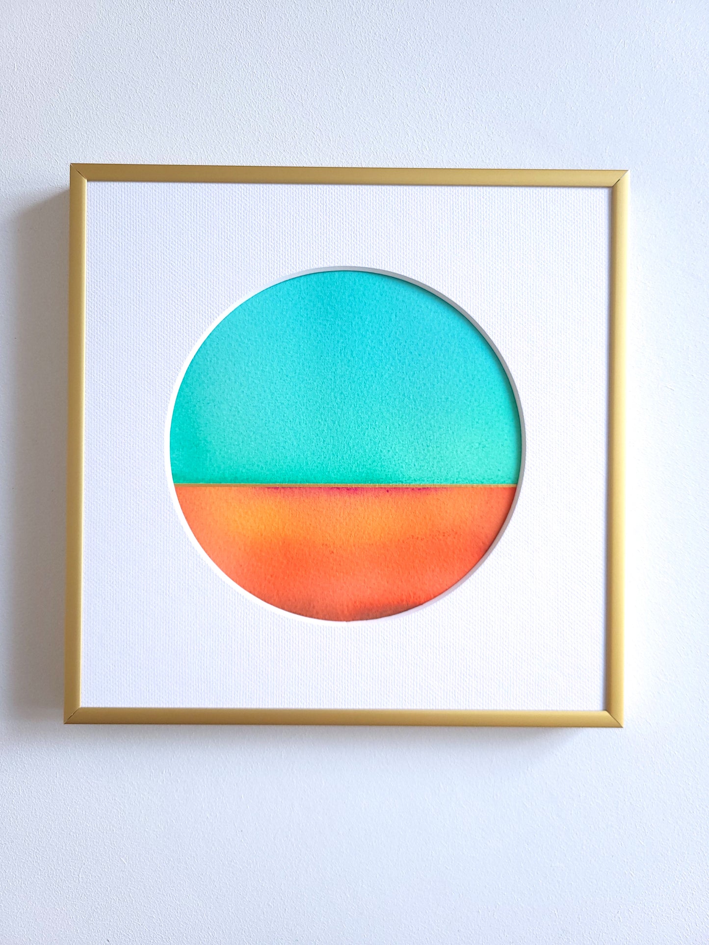 "Golden Horizon LXXXII" - 20 x 20 cm
