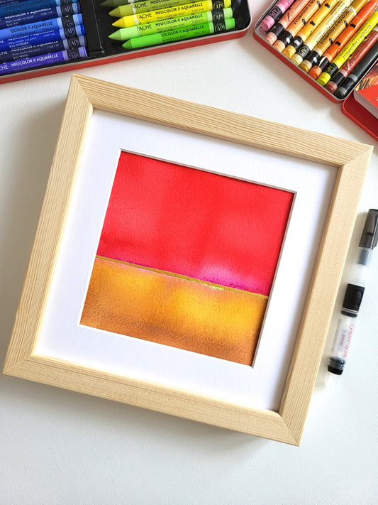 "Golden Horizon LII" - 20 x 20 cm