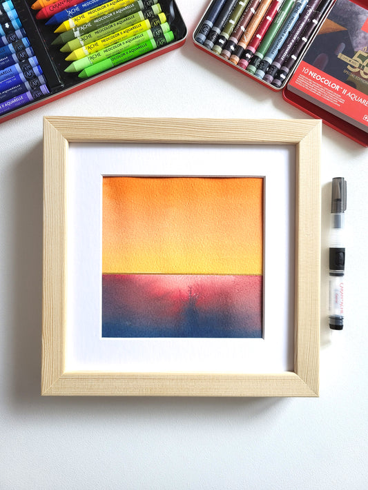 "Golden Horizon LV" - 20 x 20 cm