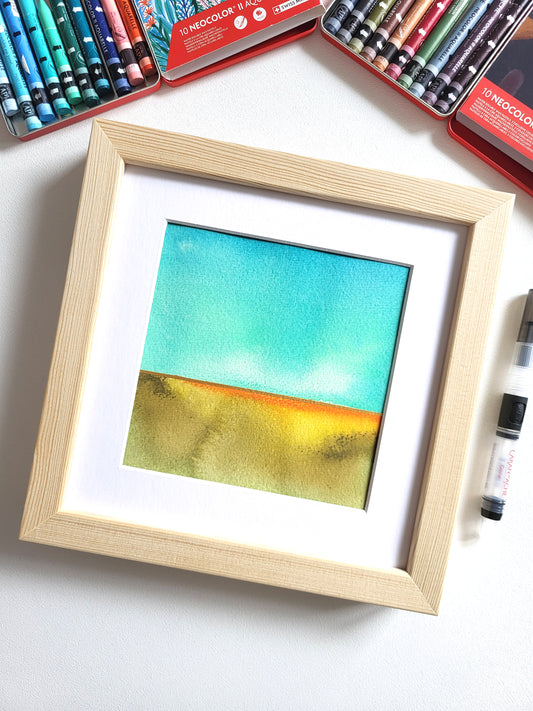 "Golden Horizon LVI" - 20 x 20 cm