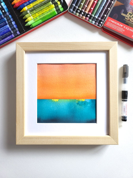 "Golden Horizon LVII" - 20 x 20 cm