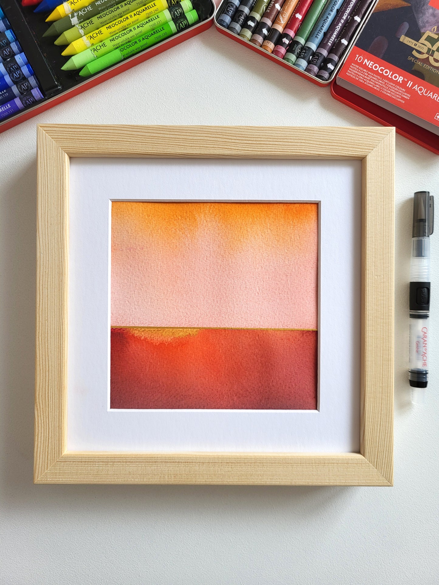 "Golden Horizon LVIII" - 20 x 20 cm
