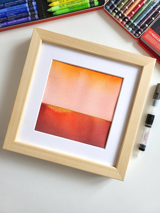 "Golden Horizon LVIII" - 20 x 20 cm