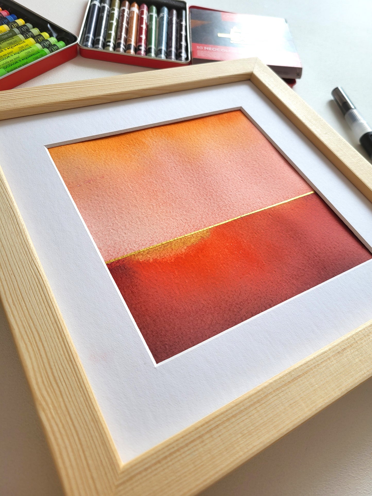 "Golden Horizon LVIII" - 20 x 20 cm