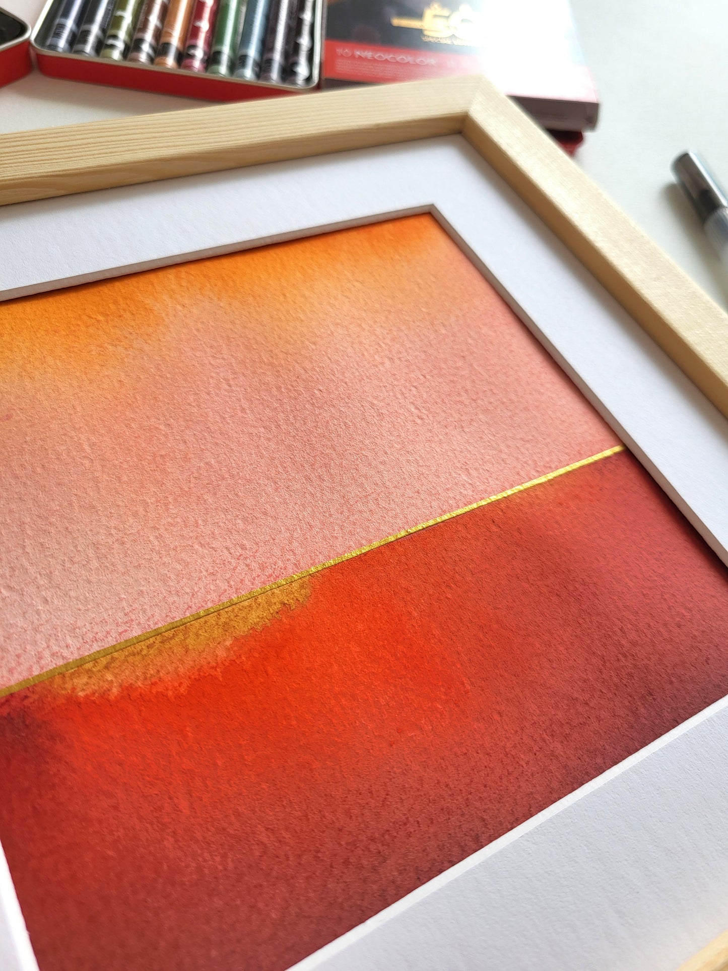 "Golden Horizon LVIII" - 20 x 20 cm