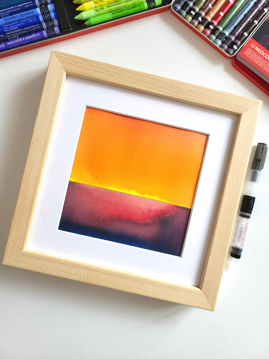 "Golden Horizon LX" - 20 x 20 cm