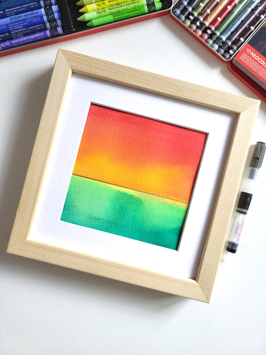 "Golden Horizon LXII" - 20 x 20 cm