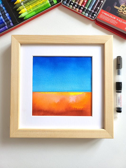 "Golden Horizon LXIII" - 20 x 20 cm