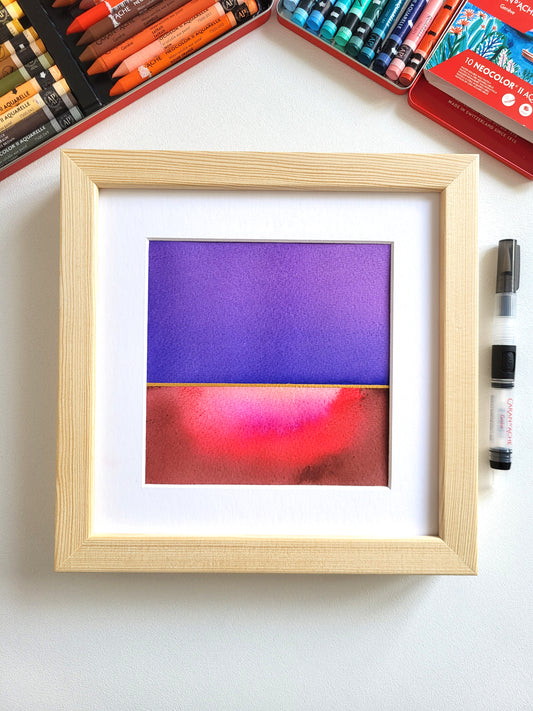 "Golden Horizon LXV" - 20 x 20 cm