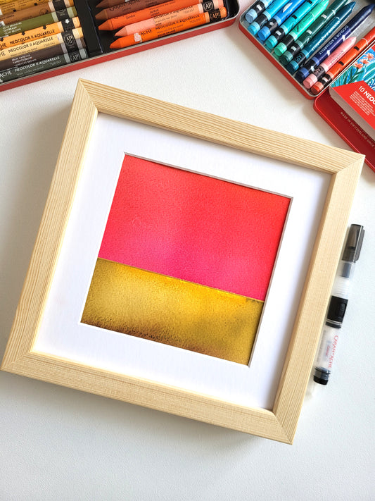 "Golden Horizon LXVI" - 20 x 20 cm