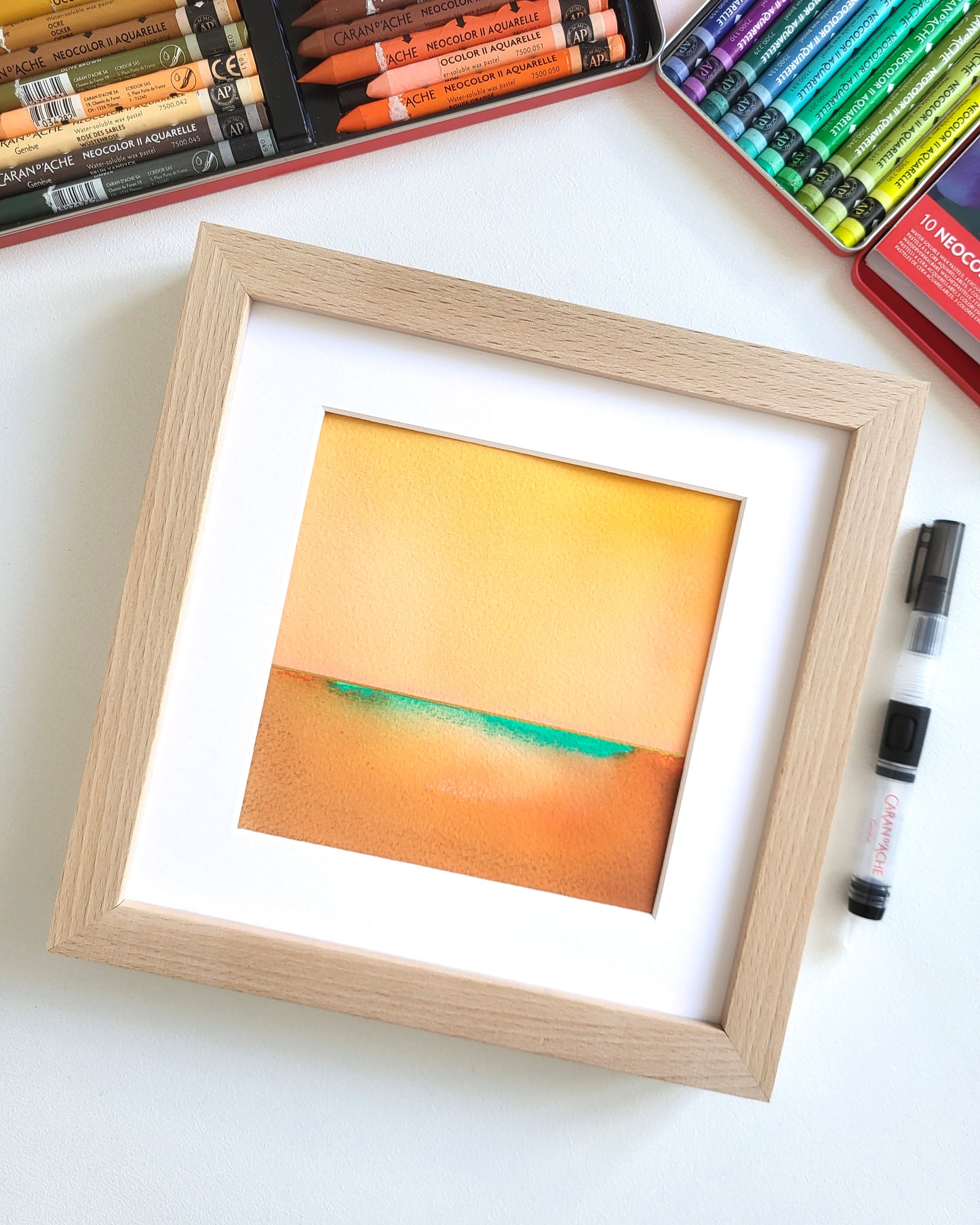 "Golden Horizon LXVII" - 20 x 20 cm