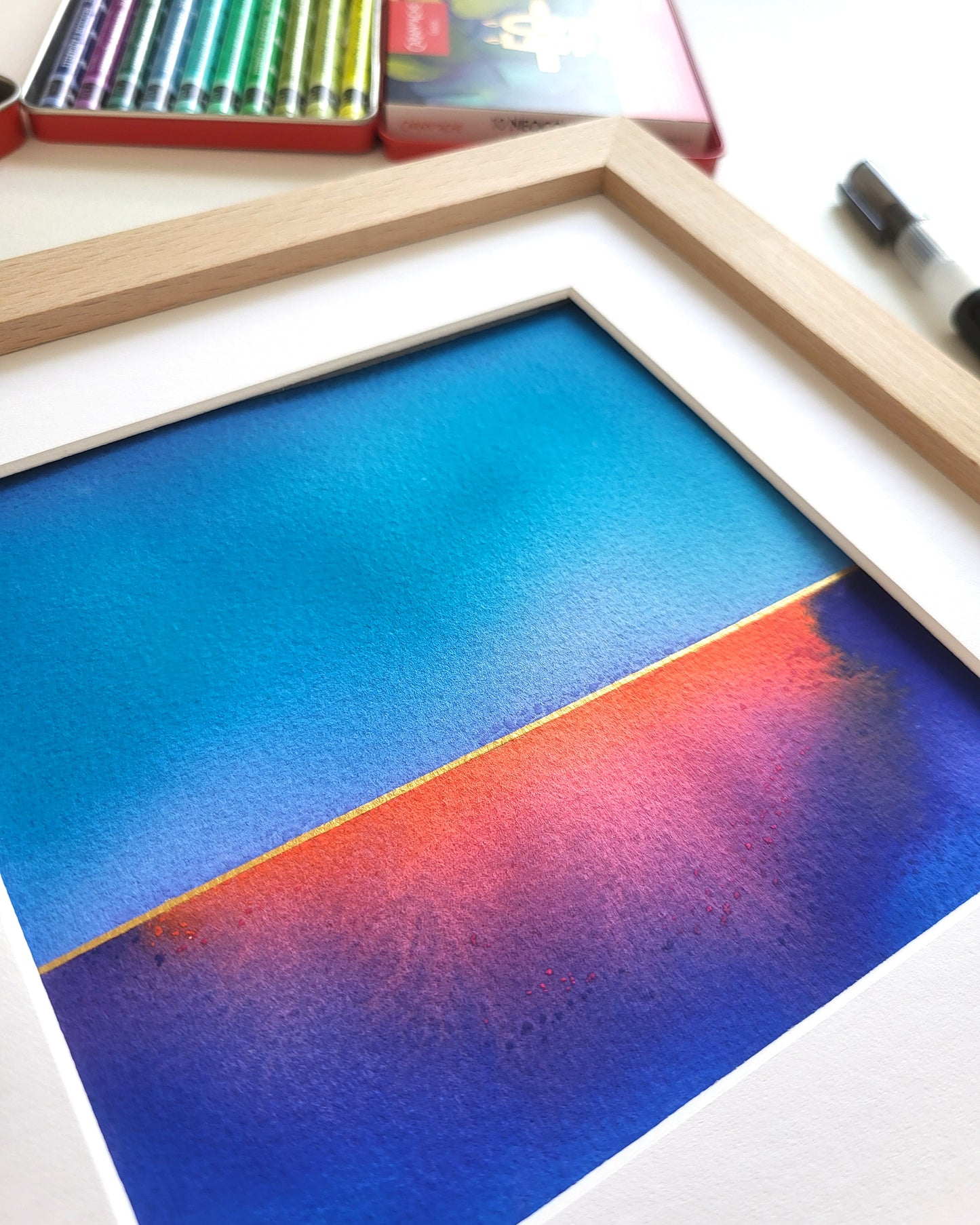 "Golden Horizon LXVIII" - 20 x 20 cm