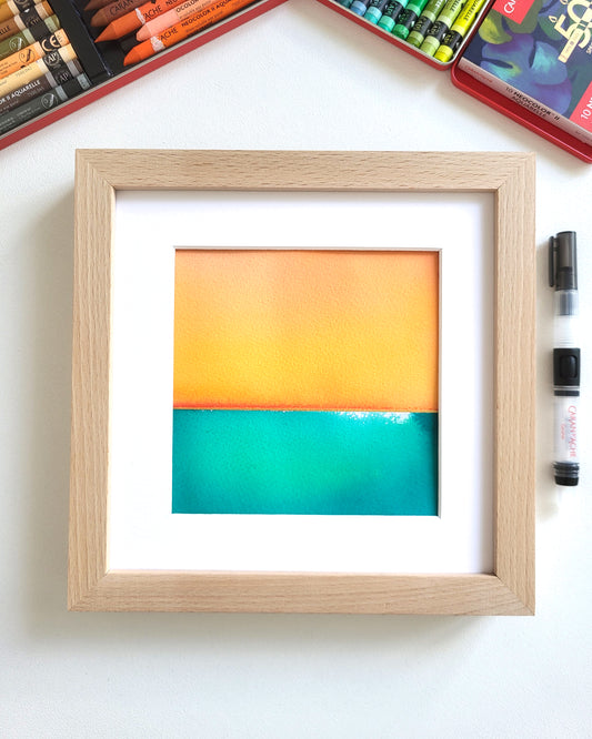 "Golden Horizon LXIX" - 20 x 20 cm