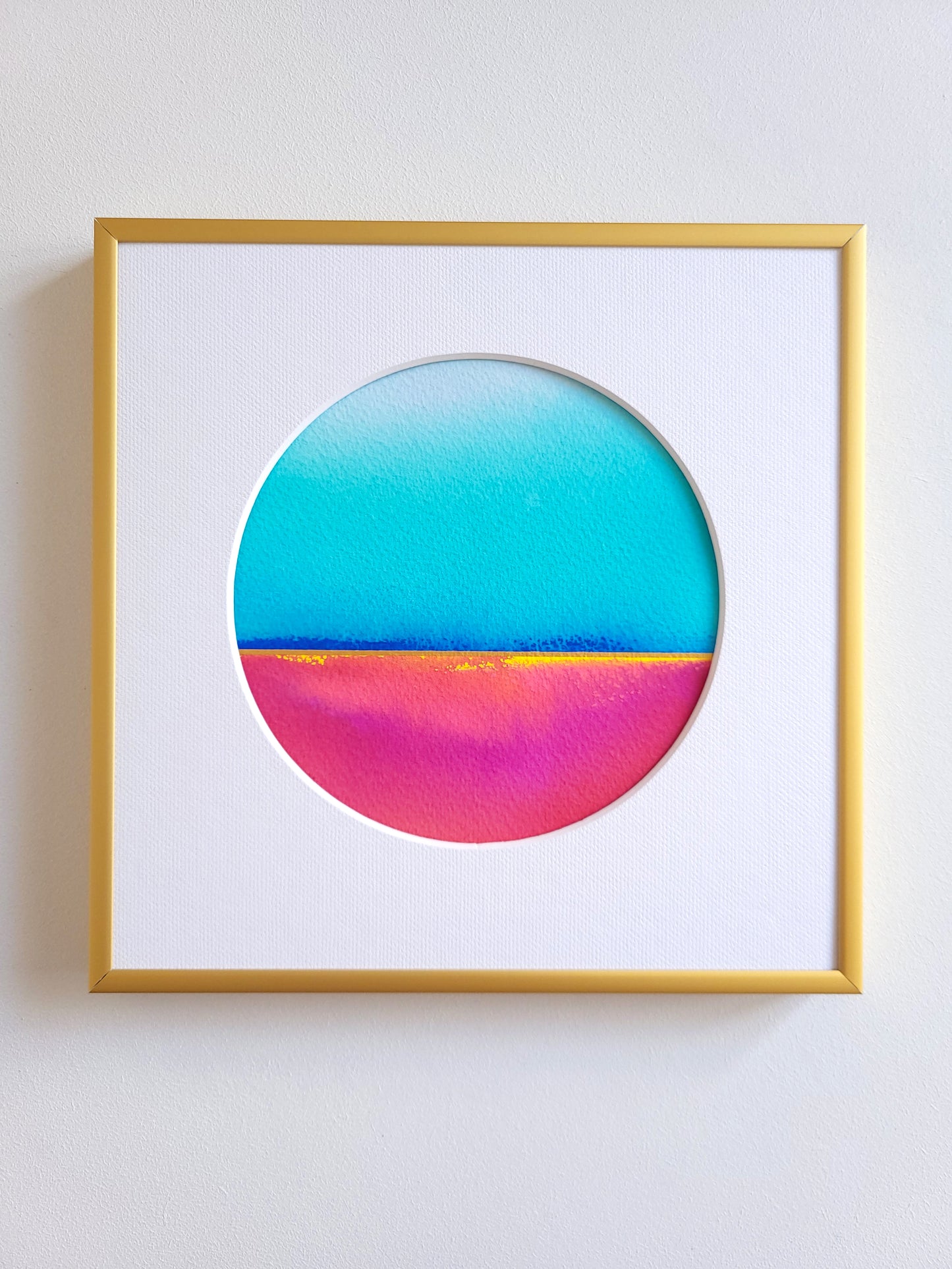 "Golden Horizon" ( 7/2026 ) - 20 x 20 cm