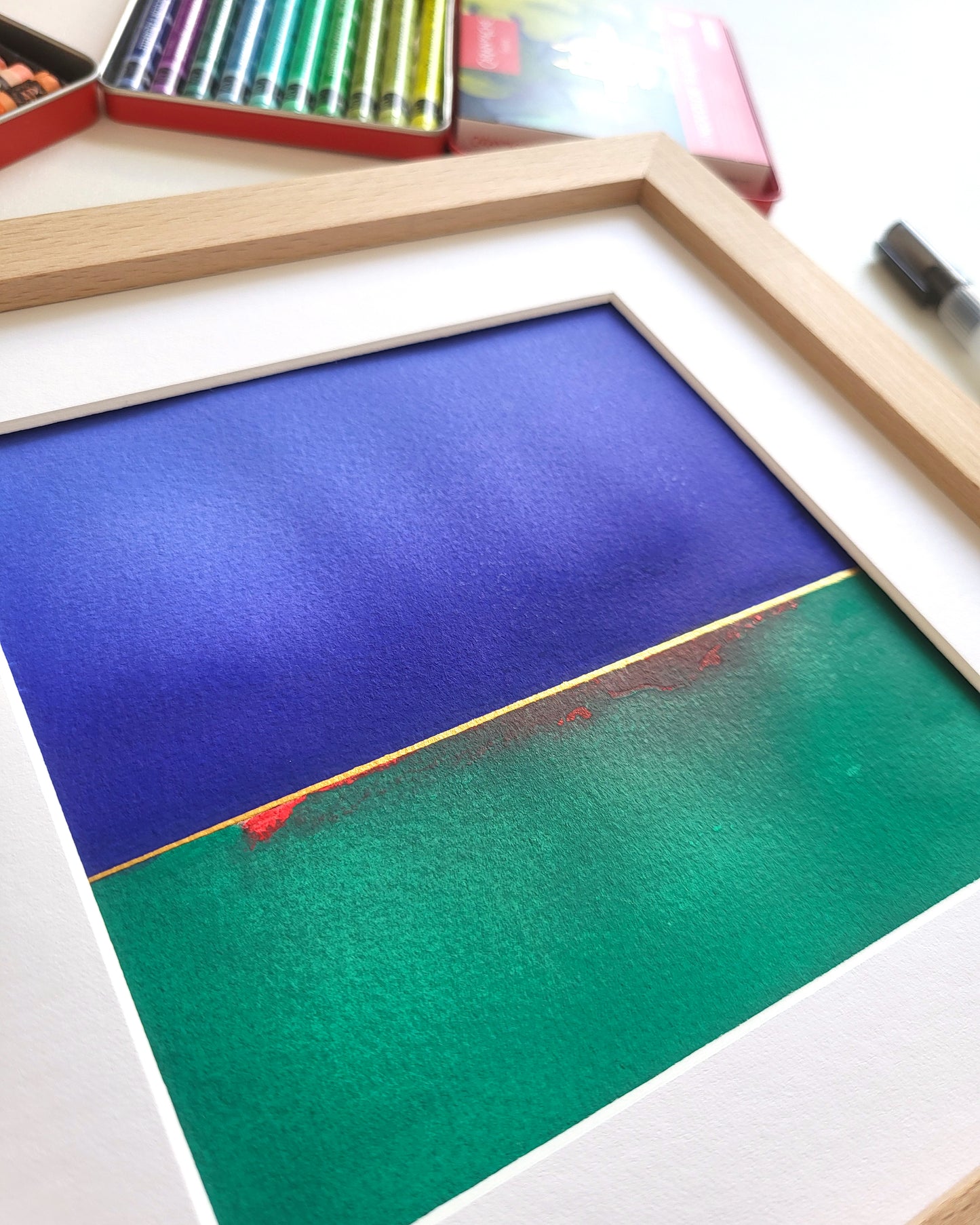 "Golden Horizon LXX" - 20 x 20 cm