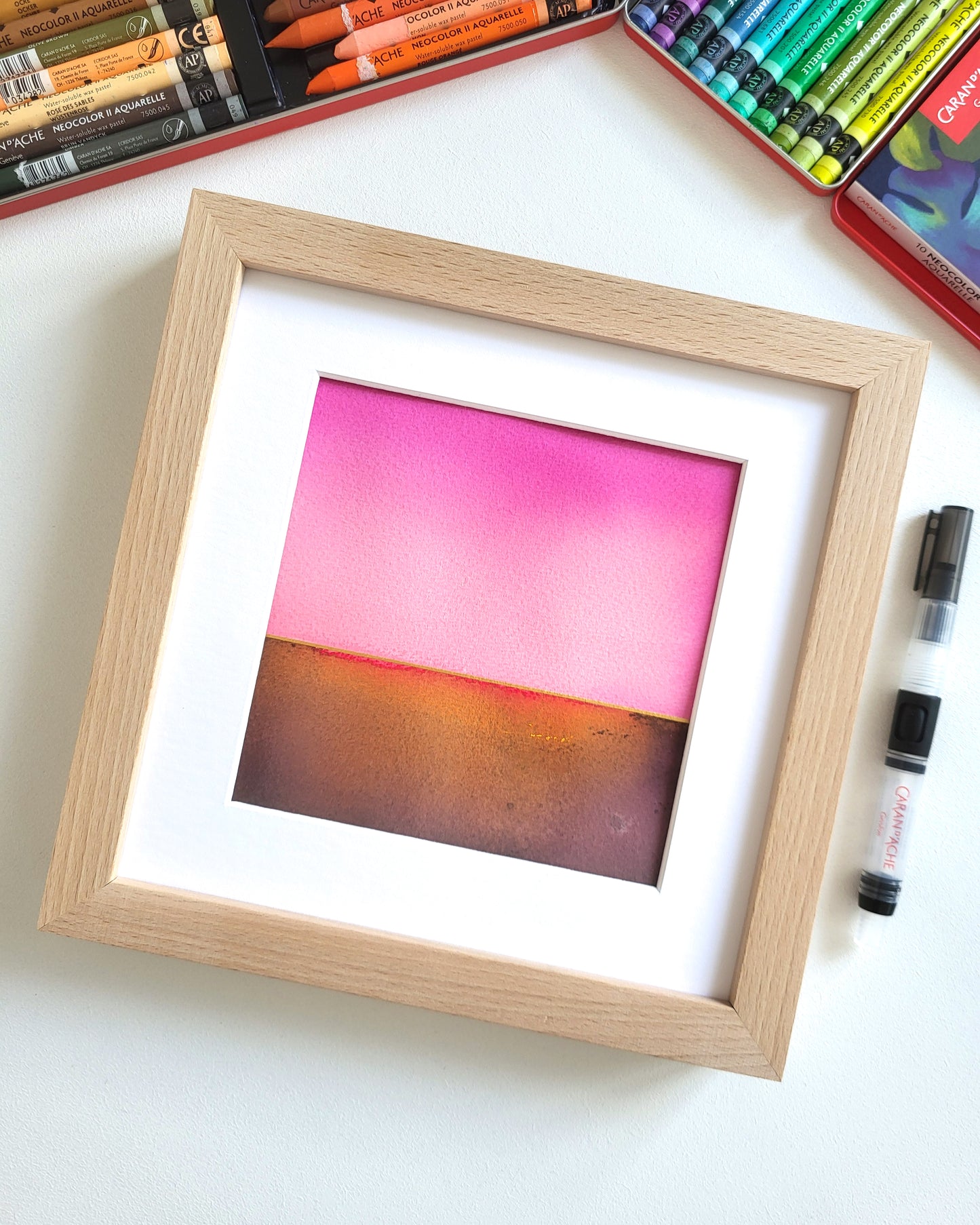 "Golden Horizon LXXI" - 20 x 20 cm