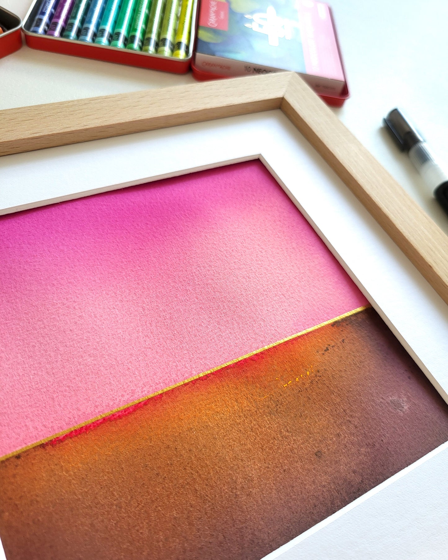 "Golden Horizon LXXI" - 20 x 20 cm