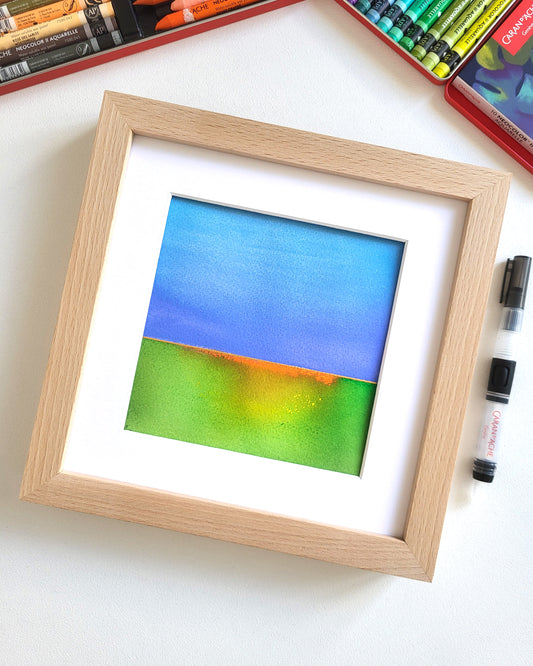 "Golden Horizon LXXII" - 20 x 20 cm