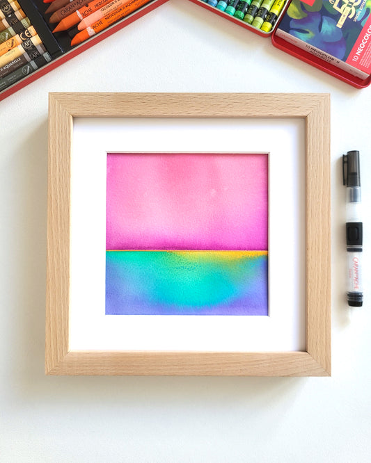 "Golden Horizon LXXIII" - 20 x 20 cm