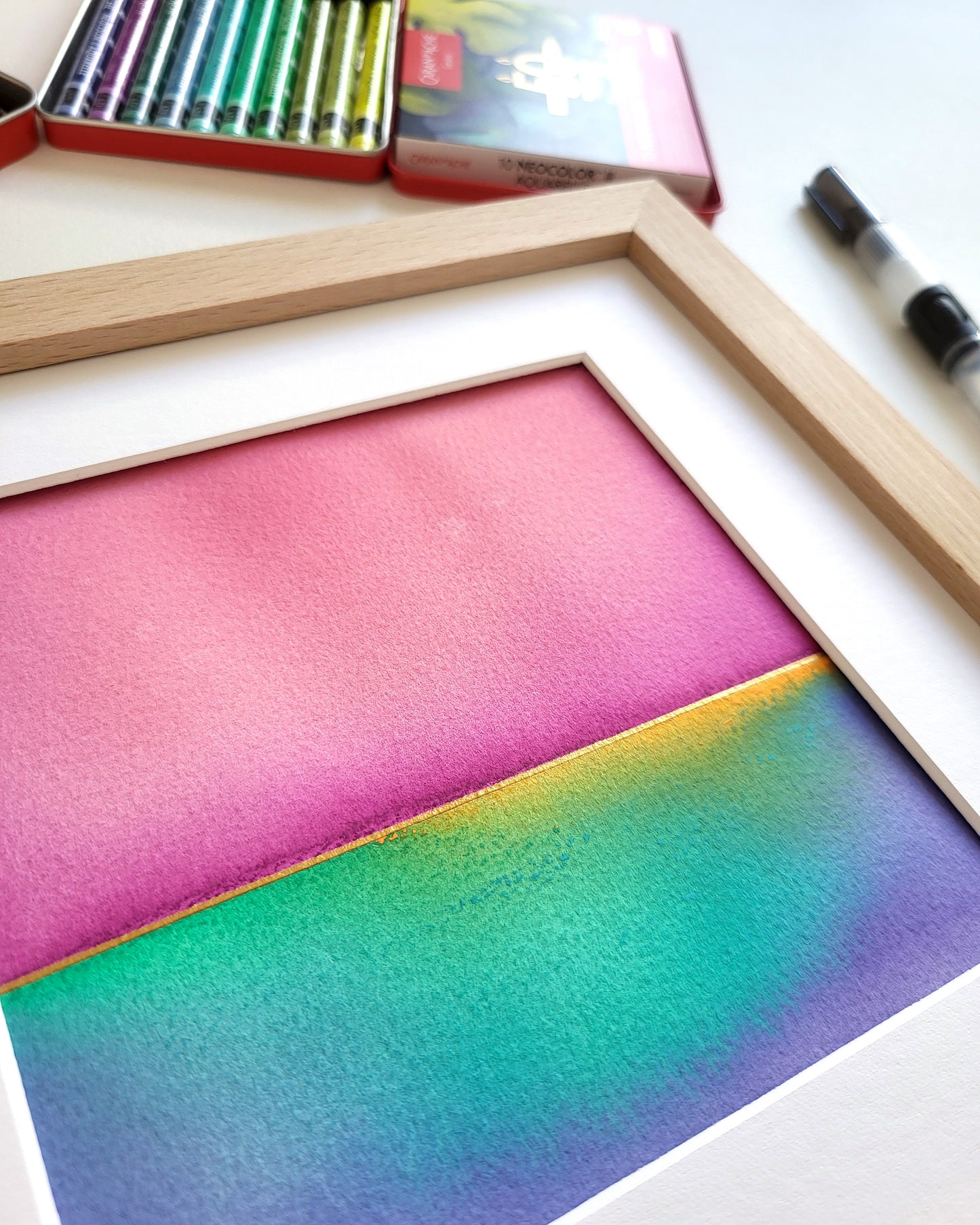 "Golden Horizon LXXIII" - 20 x 20 cm