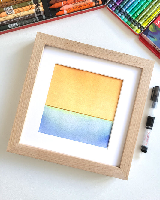 "Golden Horizon LXXIV" - 20 x 20 cm