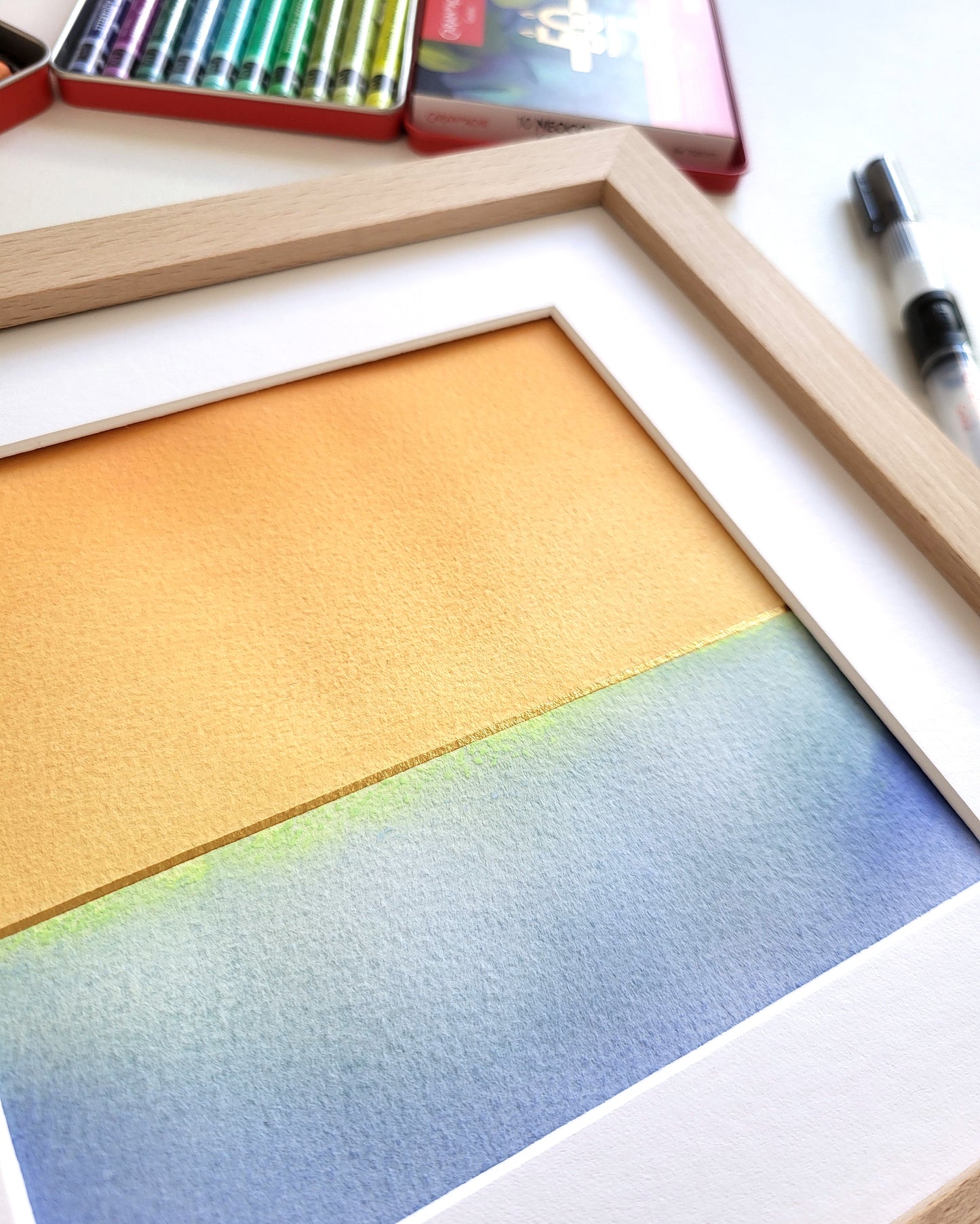 "Golden Horizon LXXIV" - 20 x 20 cm