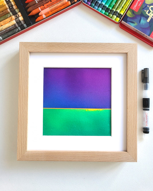 "Golden Horizon LXXV" - 20 x 20 cm