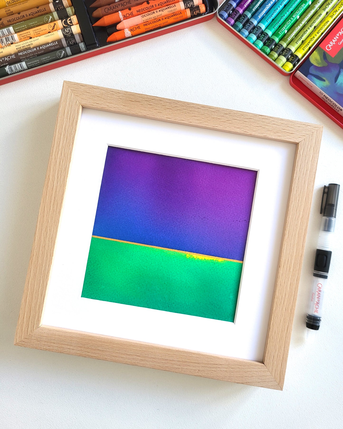 "Golden Horizon LXXV" - 20 x 20 cm